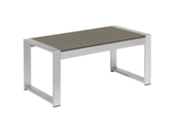Mesa auxiliar BELIANI Salerno de Aluminio Gris 50x90x42