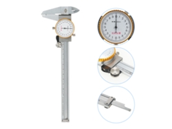 Calibrador De Precisión De Acero Inoxidable Con Dial, Rango De 0 A 150 Mm Y Precisión De 0,02 Mm, Resistente A Impactos.