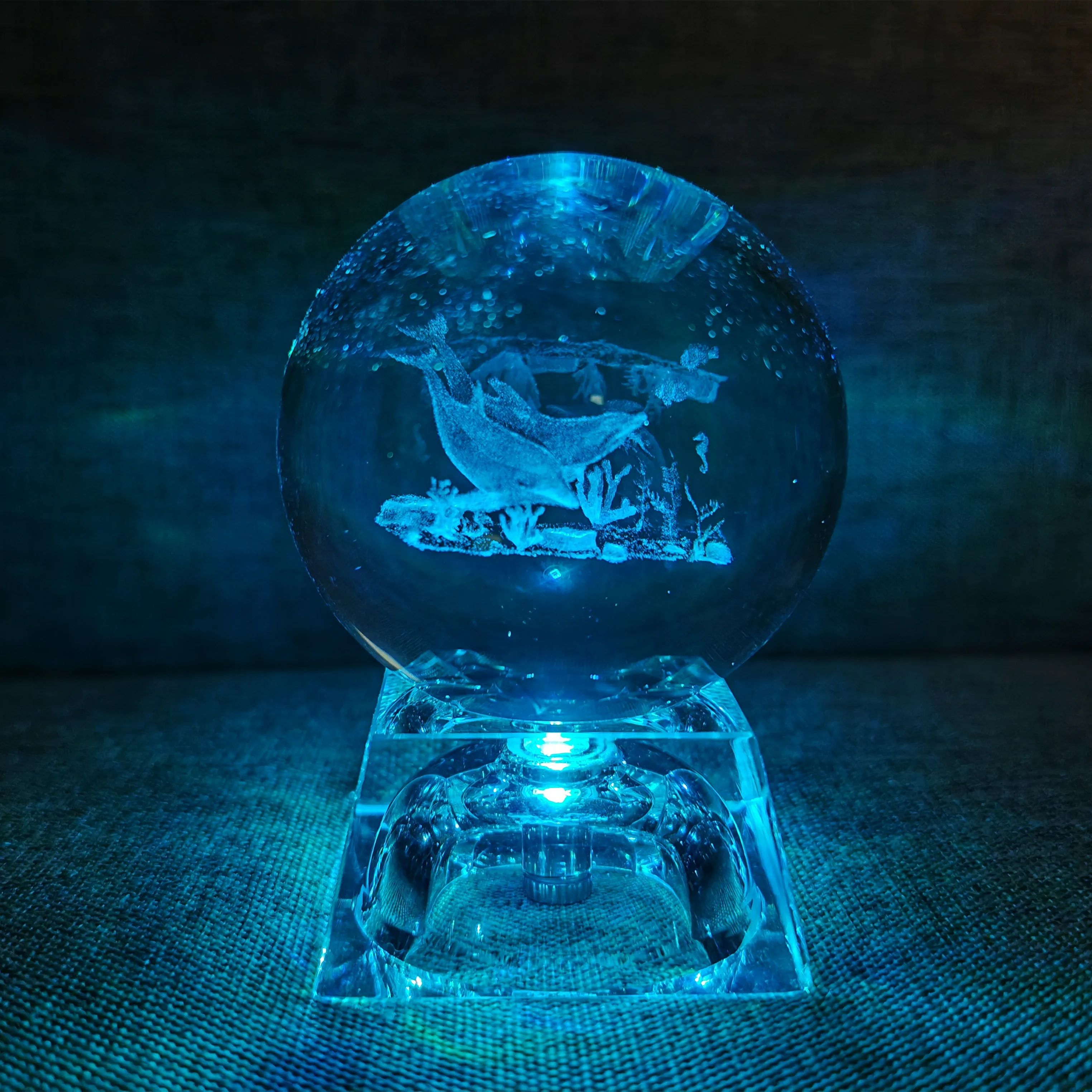 Bola De Cristal Led, Bola De Cristal 3d, Decoración Para El Hogar, Adorno Para El Día De San Valentín.