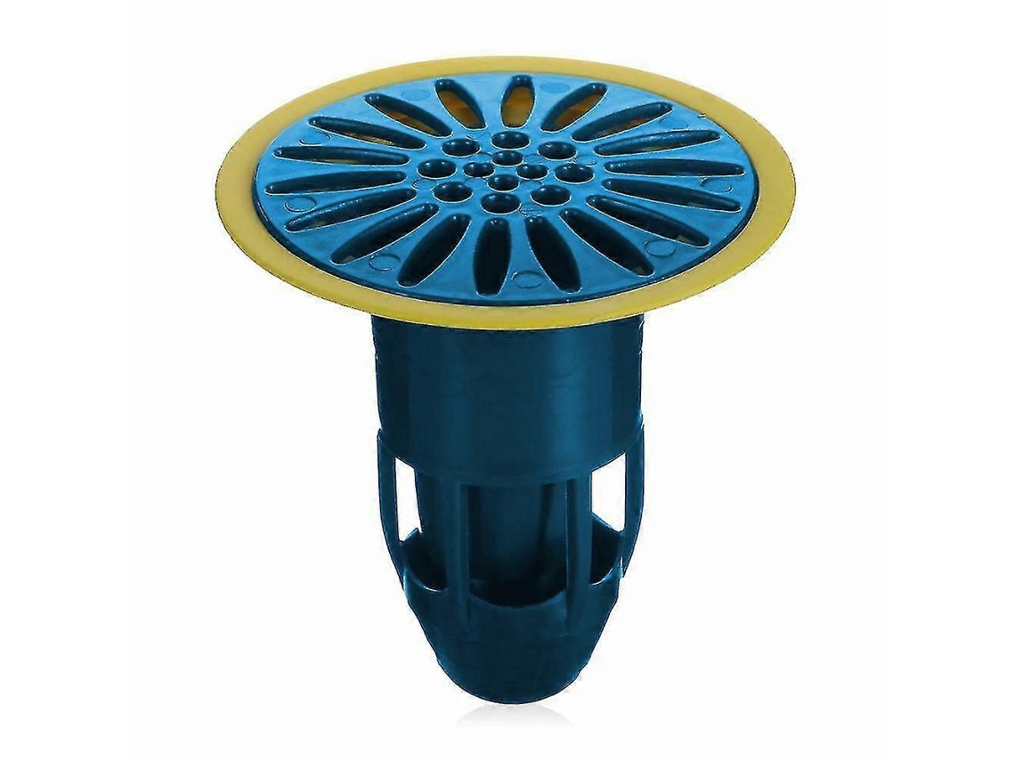 Tapon Antiodorante Para Desagüe De Ducha Y Piso Con Filtro Antiobstrucción Y Repelente De Insectos Mxbc Azul