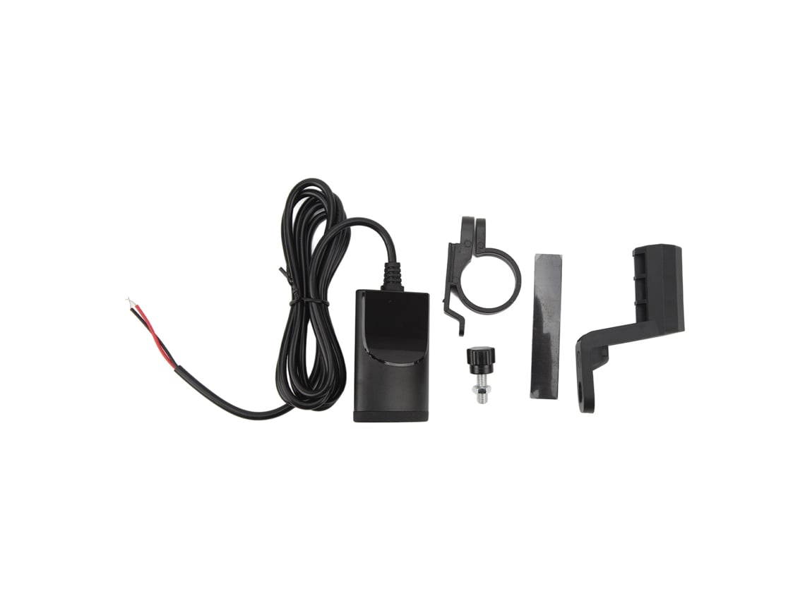 Carregador De Celular Para Moto Com Carregamento Rápido Bivolt 12v-24v Portas Usb A E C Compatível Com Iphone Gps
