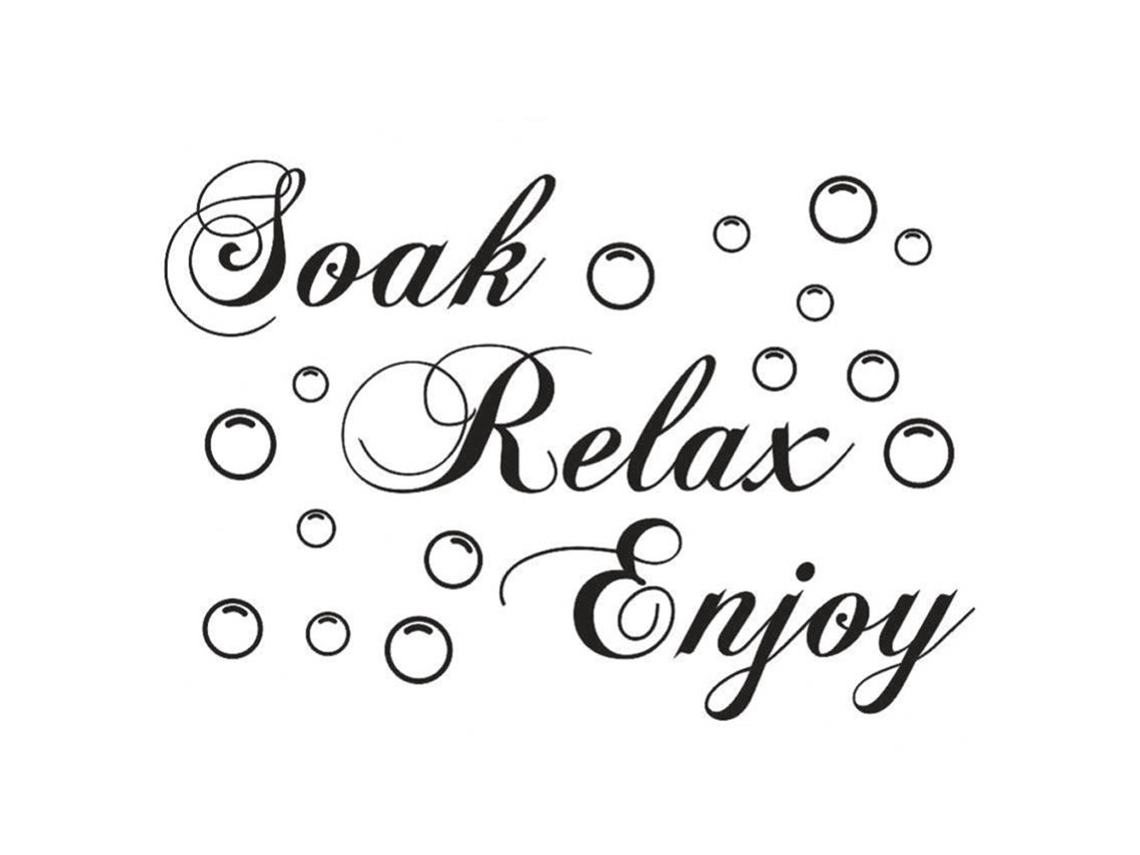Adhesivo de pared Baok-sticker para relajarse y disfrutar, decorativo para sala de estar y dormitorio, mural de fondo