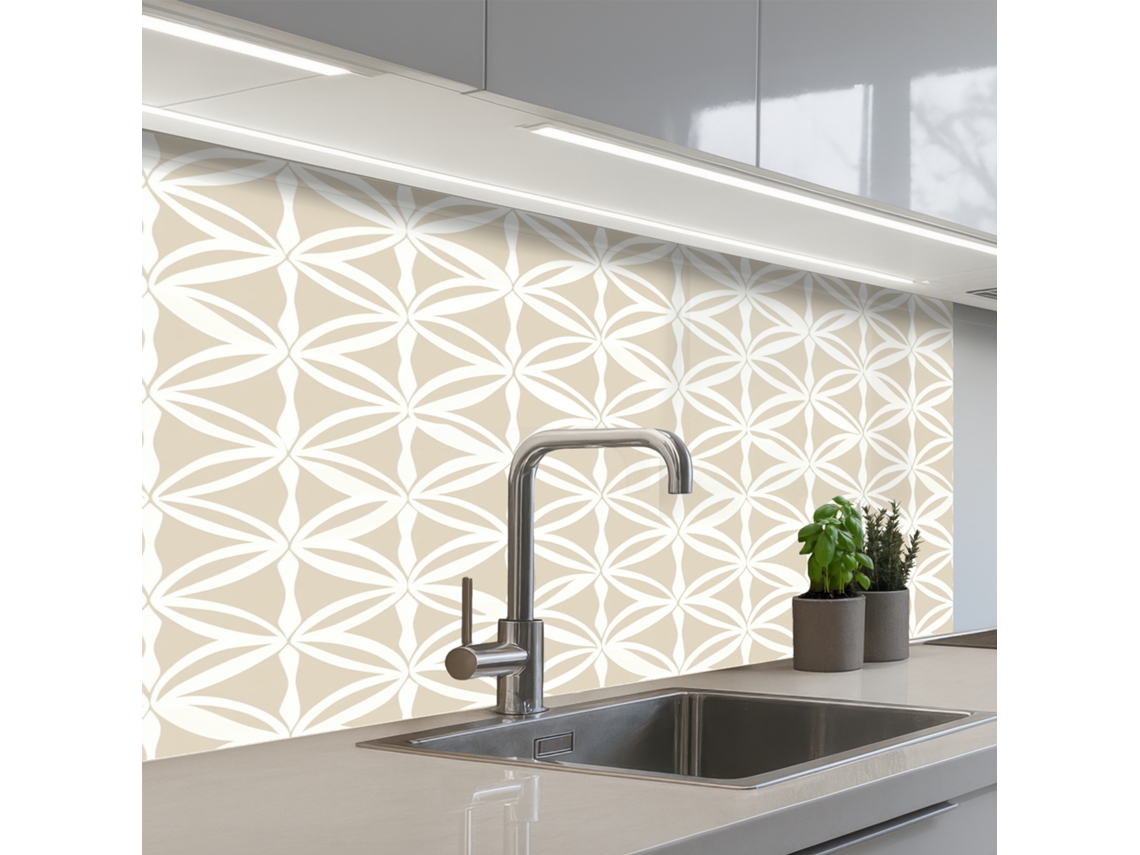 Salpicaderos De Cocina Motivo - Moderno - Beige 100x60 Cm