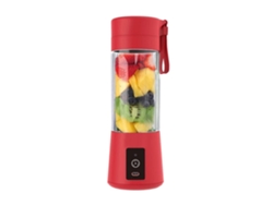 Licuadora portátil para batidos y licuados, licuadora eléctrica pequeña para cocina, recargable por USB, color rojo Gusshious