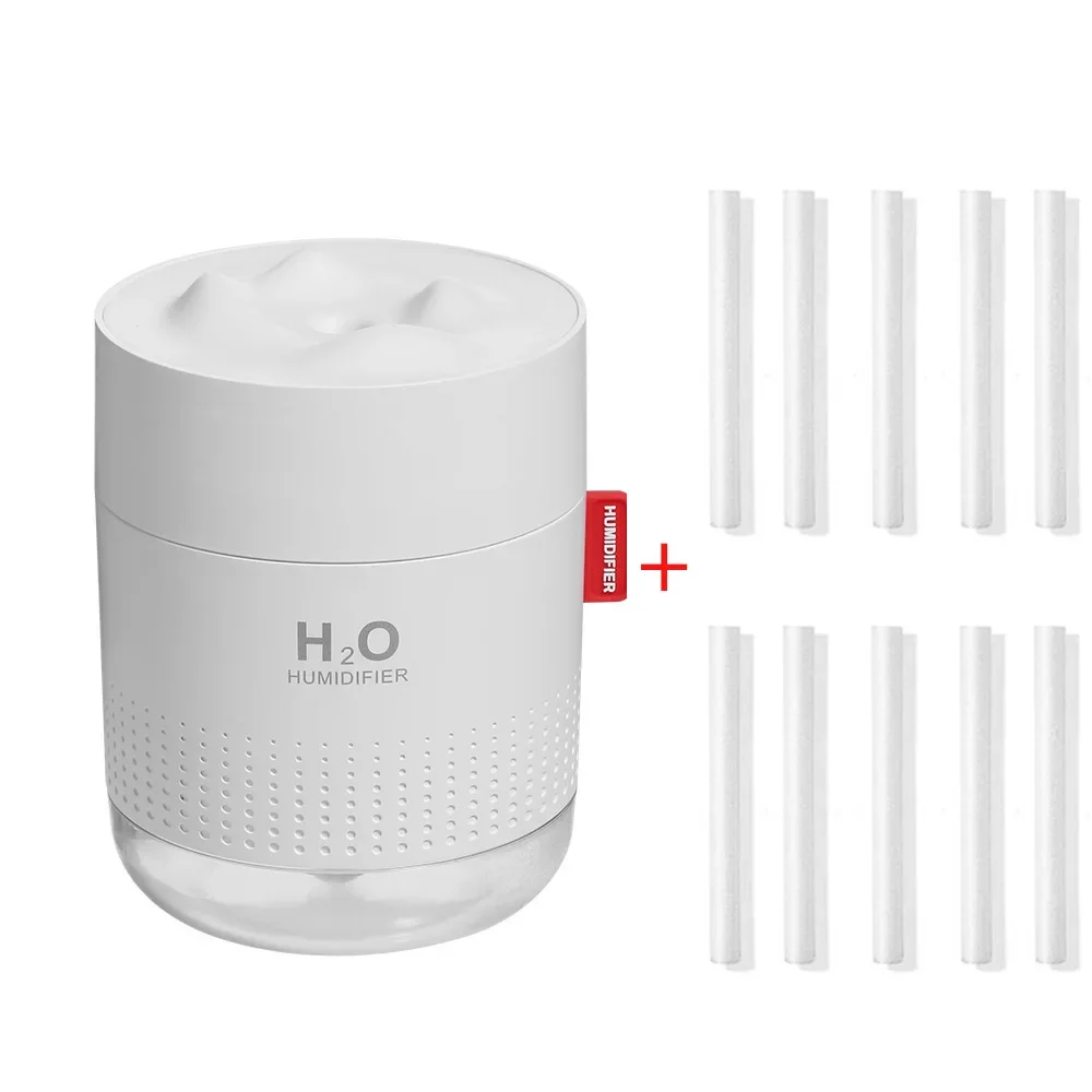 Humidificador eléctrico, humidificador de aire USB, humidificador de aroma. Mdug (blanco, paquete de 10 unidades)