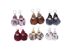 2026 12 Colgantes De Bebé Dormido Llavero Peluche Fluffy Cute Muñeco Emulativo Para Bolso Carter No.892-19