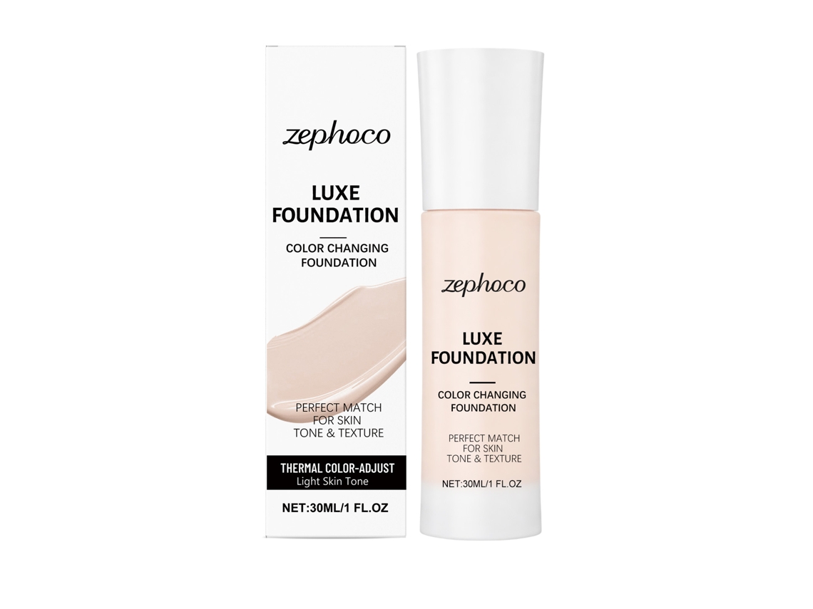 Maquillaje termosensible que cambia de color, tono beige claro