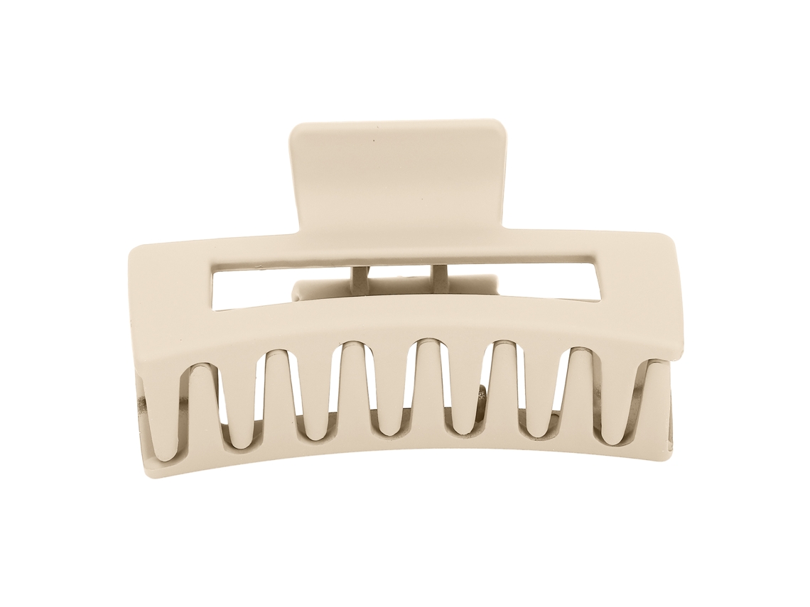 Pinzas De Clavo De Banano De Resina Antideslizantes Para Pelo Grueso Con Agarre Fuerte, Color Beige