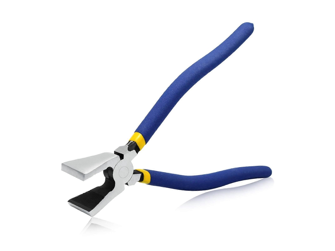 Pinza De Vidrio Con Mandíbulas Planas Para Vidrio Vitrificado - Herramienta Duradera Para Romper Vidrio Y Trabajo De Baldosas