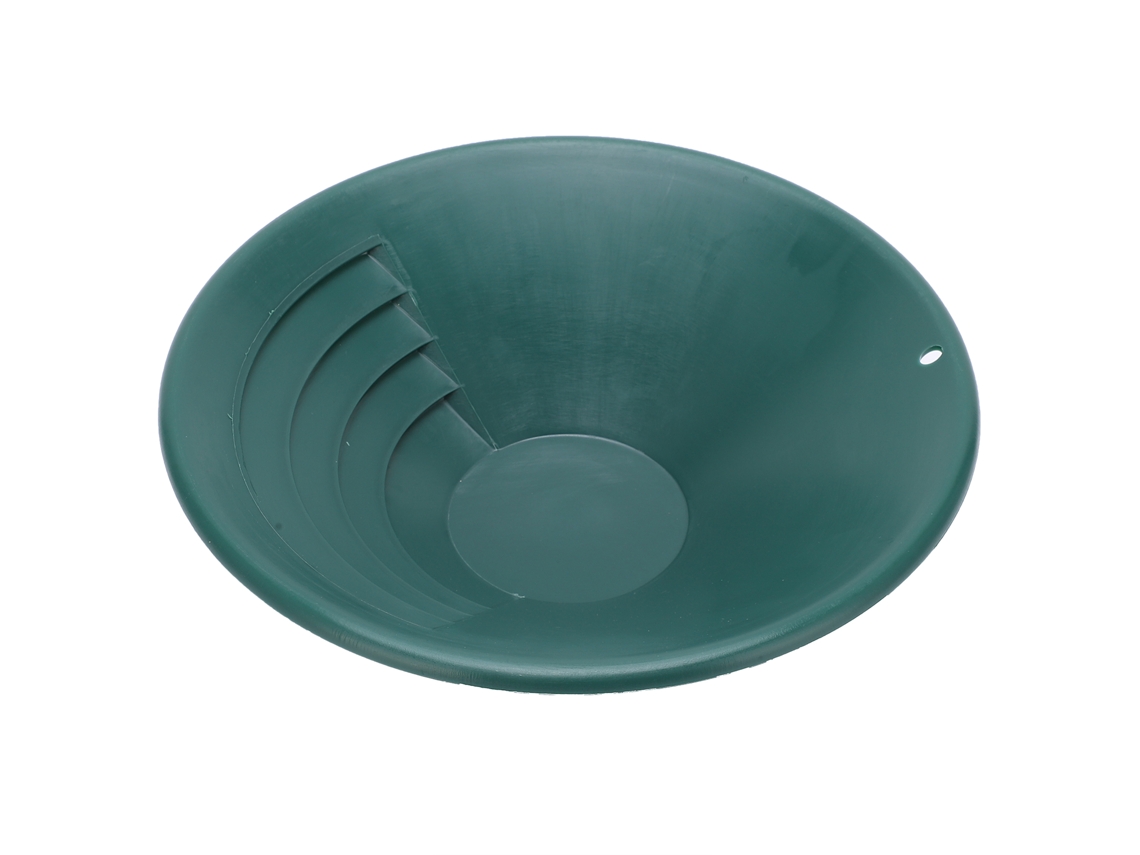 Cubeta de cribado manual para minería de 260 mm, color verde