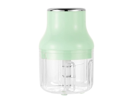 Mini picador de ajo eléctrico, apto para cortador de verduras/picadora de carne/triturador de frutas/molinillo de ensalada (250 ml, verde)