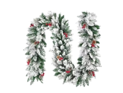 Corona de ratán para Navidad, decoración para interiores y exteriores.