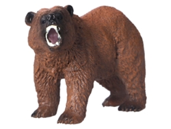 Modelo De Oso Pardo, Juguete De Acción De Animal De La Selva Simulado, Fabricado En Pvc Para Niños De 3 Años En Adelante.