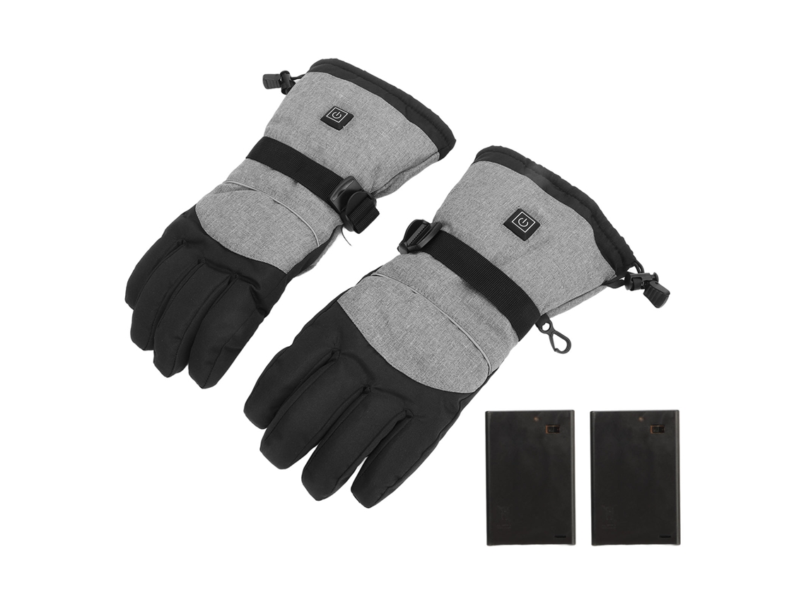 Guantes De Invierno Calefactables, Impermeables Y Con Batería, Con Tira Reflectante Para Actividades Al Aire Libre.