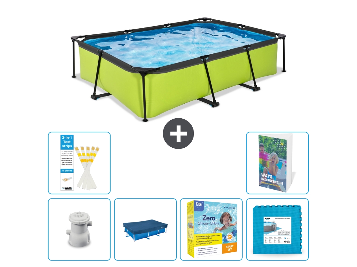 Exit-toys Piscina Exit Retangular - 300x200x65 Cm - 7-peças S218
