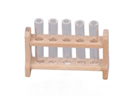 Jinwei-tubos De Ensayo Miniatura Para Casa De Muñecas Con Base