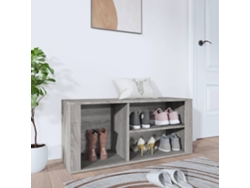 Mueble Zapatero | Armario Zapatero Madera Contrachapada Gris Sonoma 100x35x45 Cm