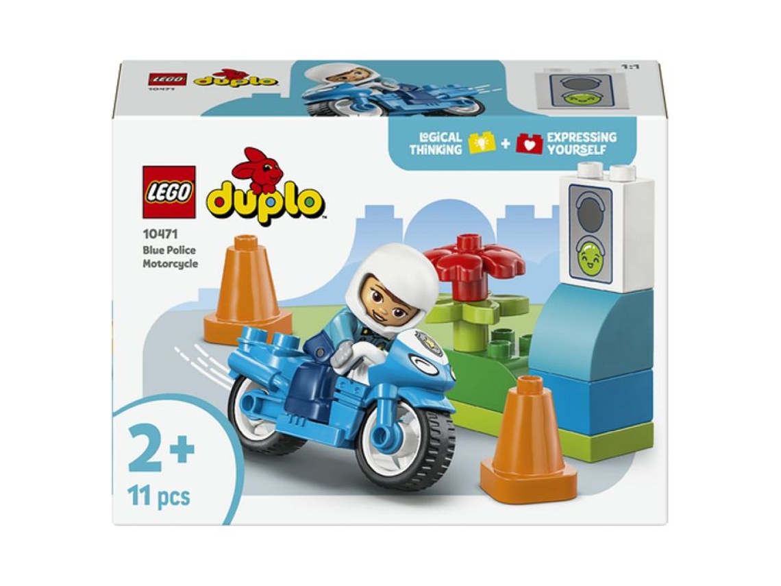 Lego Duplo Motocicleta de Policía Azul 10471