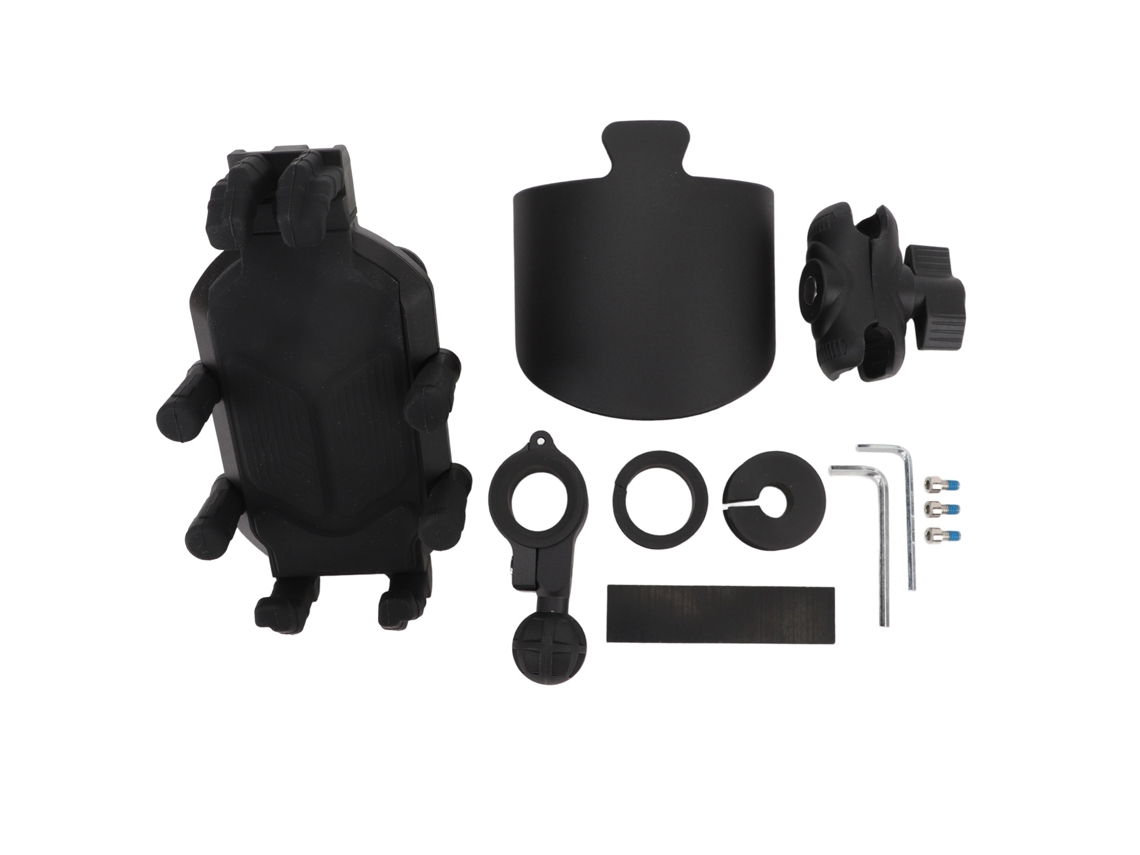 2026-soporte De Teléfono Para Moto Con 8 Garras Y Absorción De Impactos, Silicona Antideslizante, Compatible Con Manillares De 11 A 27mm