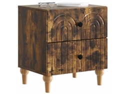 Maison Exclusive - Armario De Noche Con Cajón Roble Ahumado 43 X 34,5 X 48 Cm