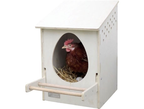 Camada kerbl - madeira - 51 x 34 x 53 cm - branca - para galinha