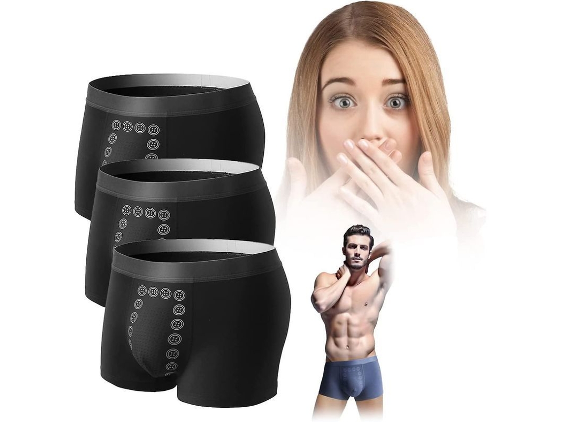 2026-3pcs Calzoncillos Para Hombres Con Terapia De Campo Energético Eft, Mejora La Circulación Y La Salud