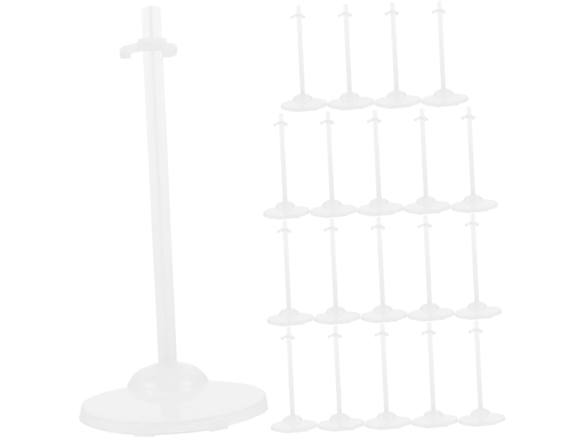 20 Soportes Transparentes Reutilizables Para Exhibir Figuras De Acción
