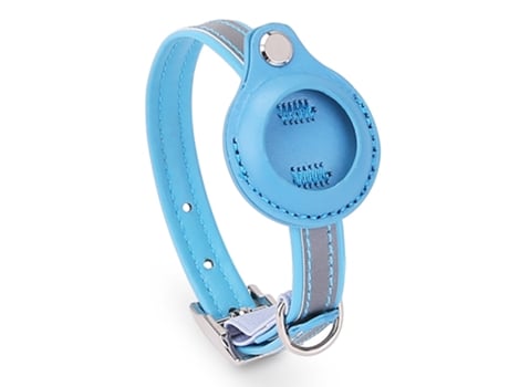 Collar reflectante para perro con soporte para Airtag de Apple, soporte para collar de perro AirTag integrado para perros pequeños, medianos y gran...