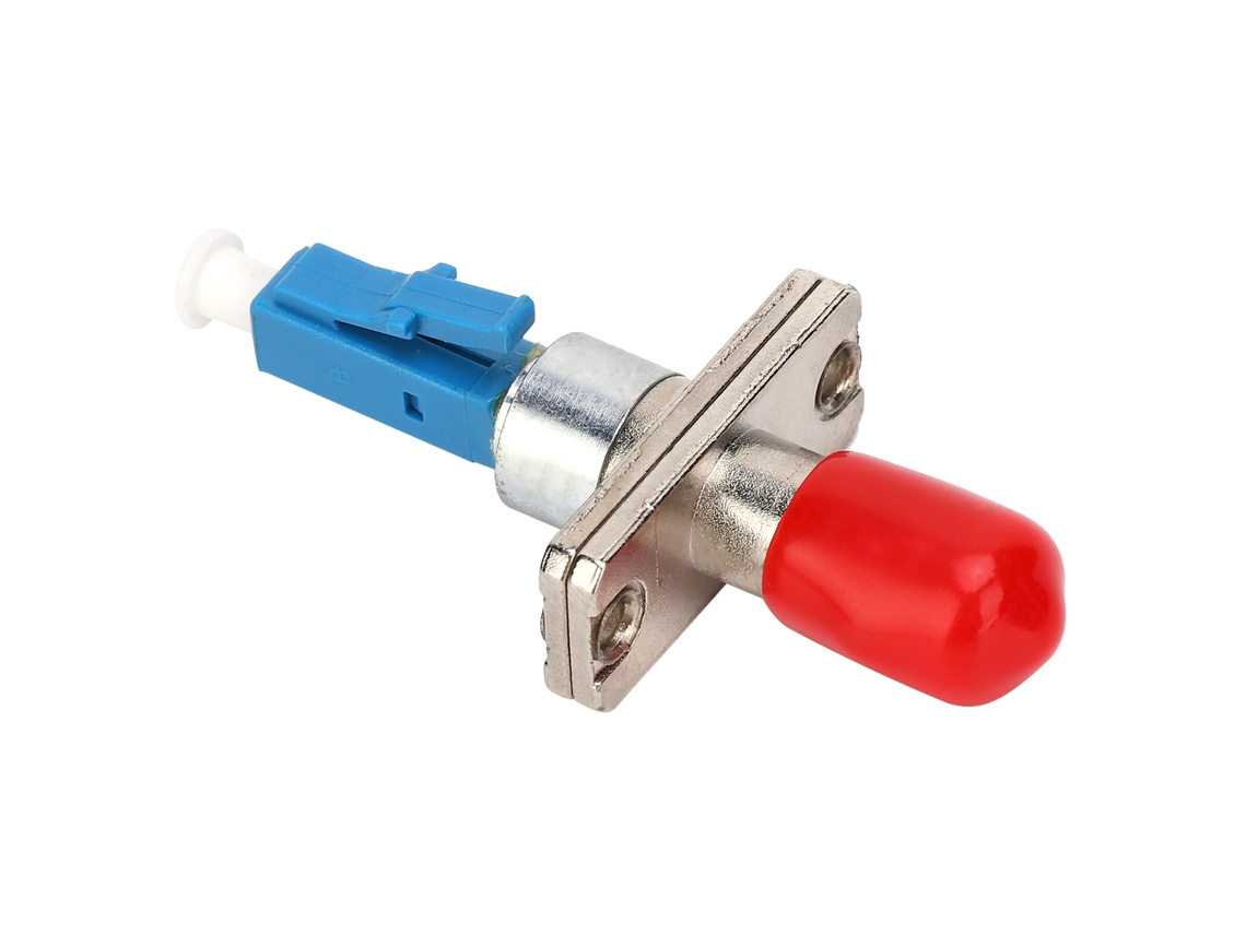 Adaptador y convertidor de fibra óptica monomodo LC macho a ST hembra