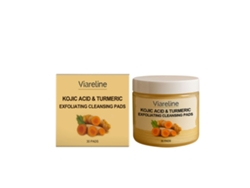 Discos exfoliantes limpiadores con cúrcuma