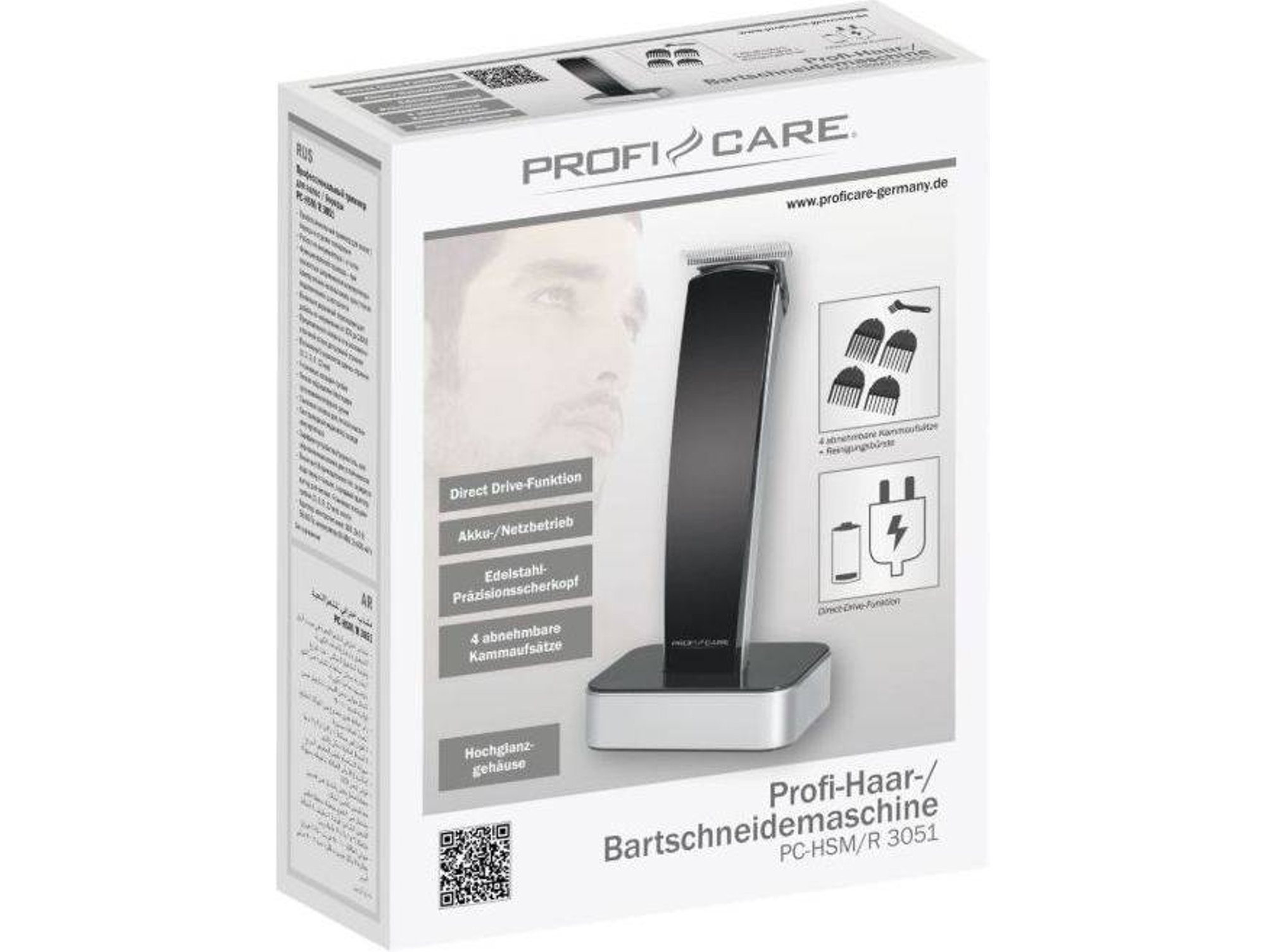 Cortapelos PROFICARE HSM/R 3051 (Autonomía 60 min - Mixto - 0 - 12 mm)