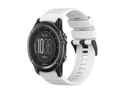 Correa para reloj Garmin Fenix ​​3 HR de 26 mm, color blanco, de silicona, Ushion