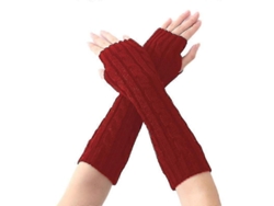 2026-guantes Sin Dedos De Lana Tejida Para Mujer, Calientitos, Largos Hasta La Muñeca, Para Otoño, Primavera E Invierno