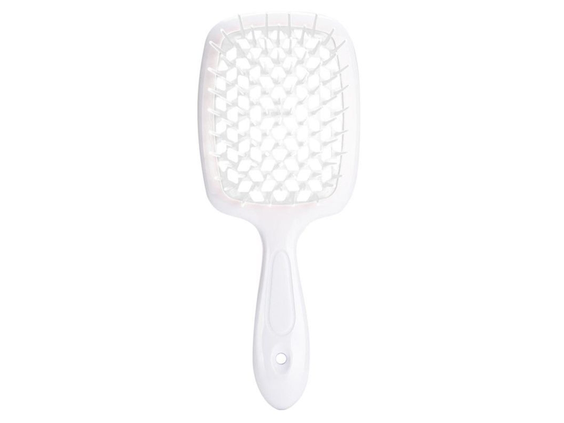 Peine Desenredante/cepillo Para Cabello Rizado - Peine Hueco De Dientes Anchos Abs+tpu