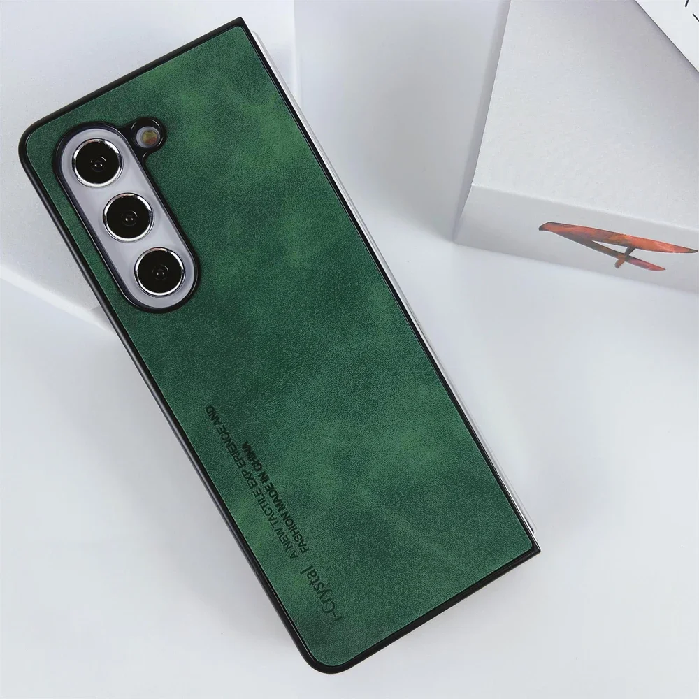 (verde, Galaxy Z Fold6) Funda Premium Ultrafina Mate Para Teléfono, Protección De Lente, Resistente A Golpes Y Arañazos.