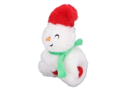 Pulsera navideña con peluche, decoración festiva para niños y adultos, muñeco de nieve navideño de 21 cm.