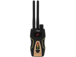 Buscador de soporte, detector de señal RF inalámbrica antiespía T8000, detector de cámara GSM, monitor GPS negro Yizhood