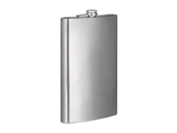 Relaxdays Petaca Xxl, Cantimplora Grande Con Diseño Clásico, Acero Inoxidable, 1,8 L, Plateado