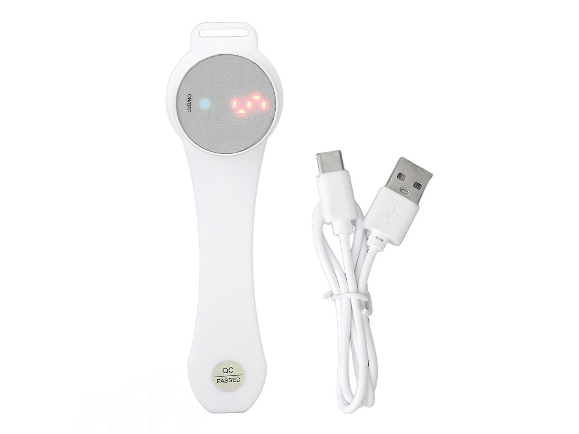 Dispositivo portátil con bombilla de luz infrarroja roja de 650 nm para reducir el dolor muscular en el cuerpo (gris).