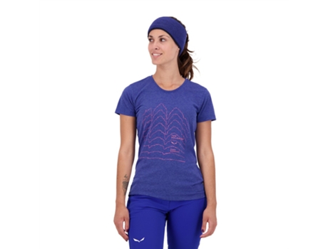 Camiseta Erótico de Mujer SALEWA Pure Dry Azul (XS)