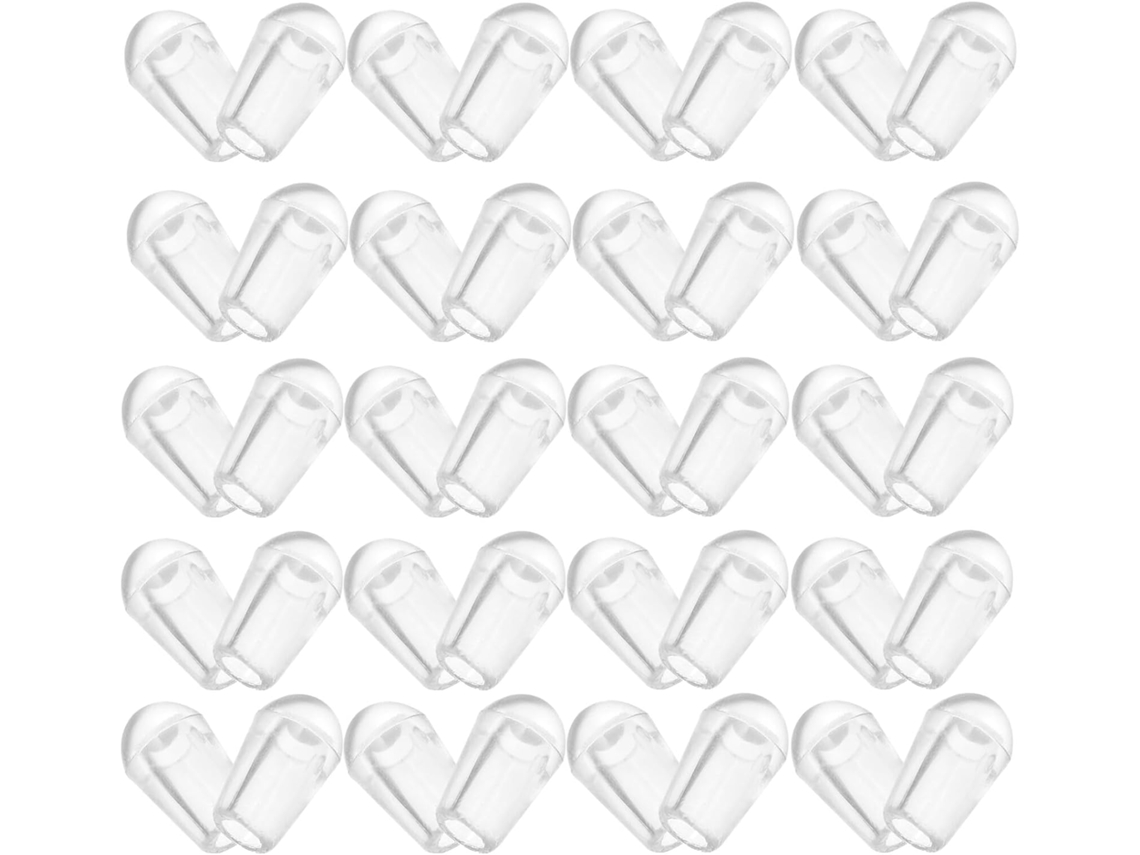 Cubiertas transparentes para rejilla de lavavajillas, cubiertas pequeñas de PVC redondas y flexibles, piezas Gokoco