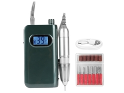 Máquina De Taladro De Uñas Eléctrica 40000rpm Rotación Cw Ccw Refrigeración Maquinilla De Pulir Uñas Color Verde Oscuro