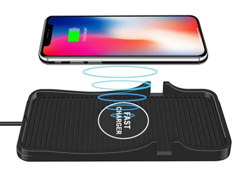 Cargador Auto CHRONUS CZWXC-221029-6FM (Qi - iPhone/Samsung/LG/Android - 15W - Negro)