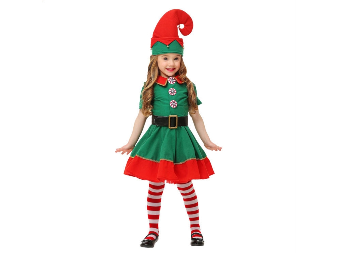 Disfraz De Elfo Navideño Para Niños Y Adultos - Conjunto De Disfraz Suave Y Cómodo