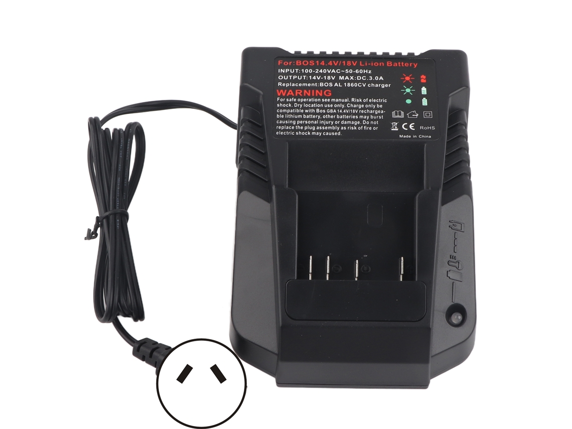 Cargador De Baterías De Litio 14v‑18v Mantenimiento Inteligente Para Bosch Bc660 Bc1880 Plug Ac 100‑240v