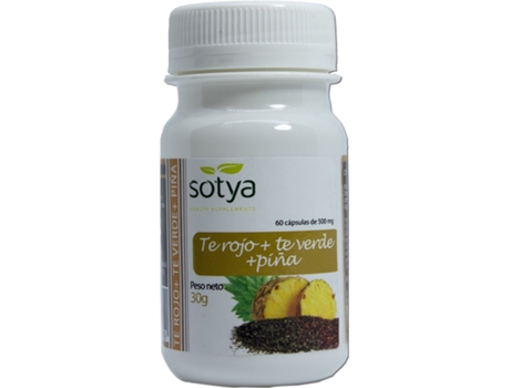 Té SOTYA Te Verde Te Rojo Y 500 Mg Cápsulas 60U (100 Cápsulas)