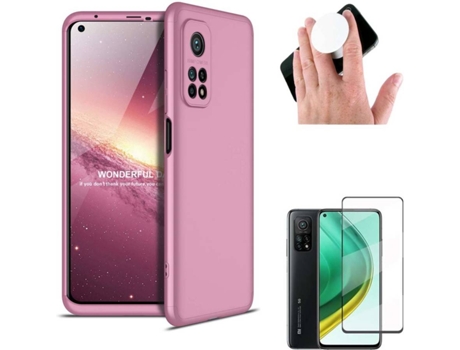 Carcasa, Protector y Popsocket Xiaomi Mi 10T Slim armor 360º Rosa