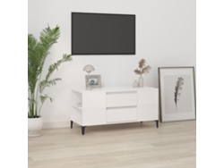 Estantería/Mueble para TV 102X44,5X50 cm de Derivados de Madera Blanco Brillante