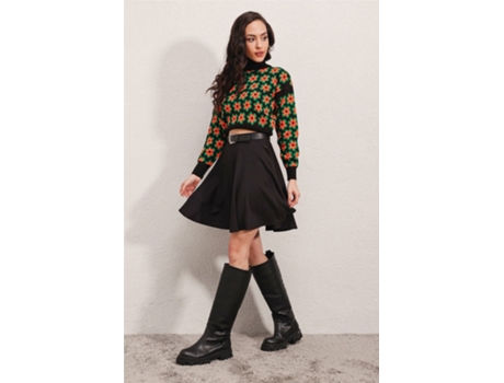 Minifalda de vuelo talla 42 - Negro MT CLOTHES