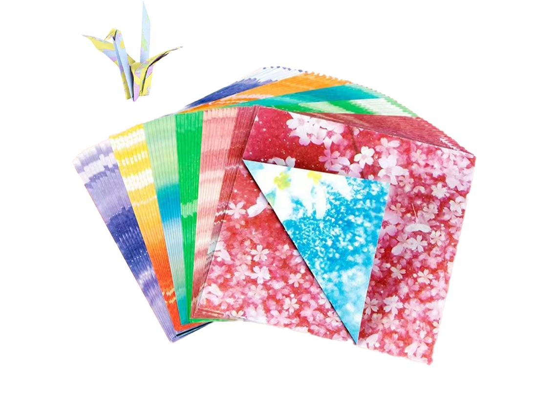 200 Hojas de Papel Origami Cuadrado - Doble Cara, Manualidades para Niños NEVEANCE